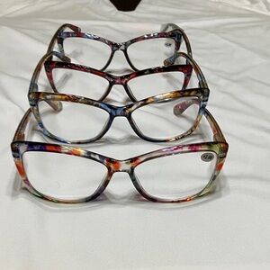 Multicolor Women's Fashion Glasses Set for reading 2+
